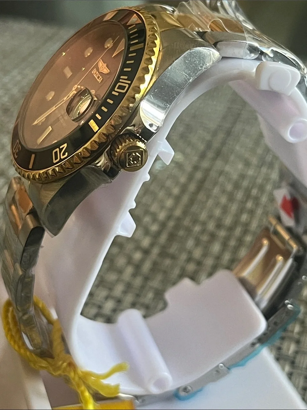 Invicta Two-Tone Black and Gold Diver Watch